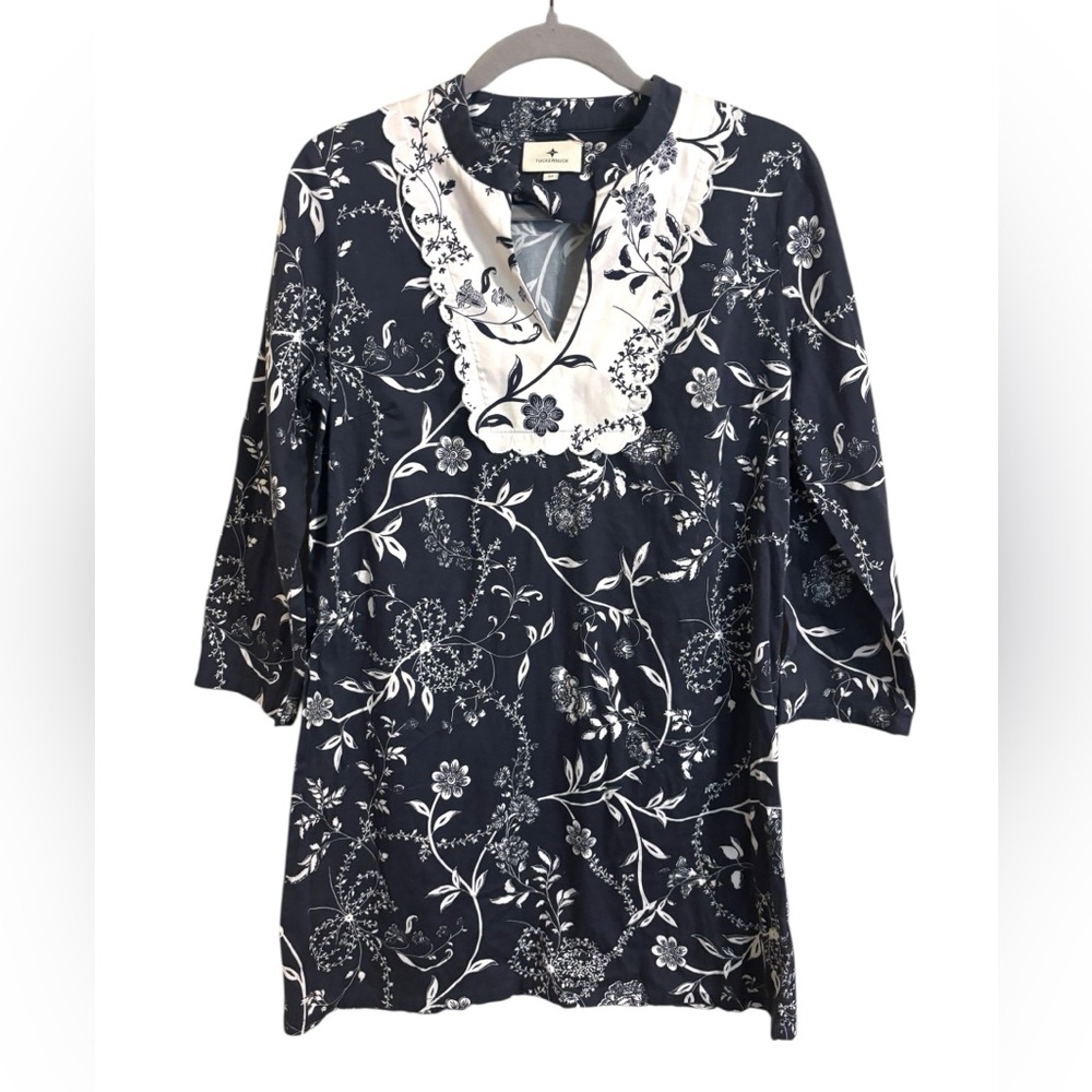 Tuckernuck Navy Blue Westwind Avenelle Dress Medium